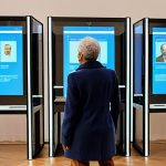 **

A futuristic polling station in Rome. A diverse group of Italian citizens are casting their votes on sleek, transparent tablets. Behind them, a large holographic display shows the blockchain ledger updating in real-time with each vote, emphasizing security and transparency. The scene is bright and optimistic, symbolizing the future of democracy in Italy.

**