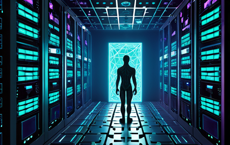 **Prompt:** A futuristic, abstract illustration symbolizing the power of blockchain to ensure data integrity and trust. Imagine a central, glowing, unbreakable chain of interconnected blocks, each representing a verified data transaction. This chain emanates a protective, secure aura, encapsulating and safeguarding vital information (like medical records or financial data, subtly hinted at with abstract icons). In contrast, the background shows a shattered or vulnerable server, representing the fragility of traditional centralized systems. The color palette should evoke security and technological advancement, with luminous blues, greens, and purples, emphasizing decentralization and cryptographic strength.
